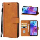 For Xiaomi Redmi Note 11R Leather Phone Case(Brown) - 1