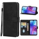 For Xiaomi Redmi Note 11R Leather Phone Case(Black) - 1