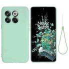 For OnePlus 10T 5G / ACE Pro Pure Color Liquid Silicone Shockproof Phone Case(Green) - 1