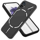 For Nothing Phone 1 Pure Color Liquid Silicone Shockproof Phone Case(Black) - 1
