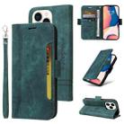 For iPhone 14 Pro BETOPNICE Dual-side Buckle Leather Phone Case(Green) - 1