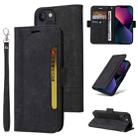 For iPhone 13 mini BETOPNICE Dual-side Buckle Leather Phone Case(Black) - 1