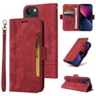 For iPhone 13 mini BETOPNICE Dual-side Buckle Leather Phone Case(Red) - 1