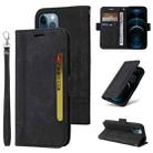 For iPhone 12 mini BETOPNICE Dual-side Buckle Leather Phone Case(Black) - 1