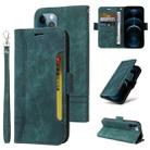 For iPhone 12 Pro Max BETOPNICE Dual-side Buckle Leather Phone Case(Green) - 1