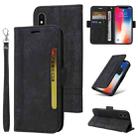 For iPhone X / XS BETOPNICE Dual-side Buckle Leather Phone Case(Black) - 1