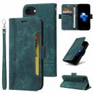 For iPhone SE 2022 / SE 2020 / 7 / 8 BETOPNICE Dual-side Buckle Leather Phone Case(Green) - 1