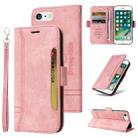 For iPhone 7 Plus / 8 Plus BETOPNICE Dual-side Buckle Leather Phone Case(Pink) - 1