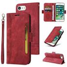 For iPhone 7 Plus / 8 Plus BETOPNICE Dual-side Buckle Leather Phone Case(Red) - 1