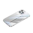 For iPhone 13 Pro Metal Carbon Fiber Phone Case(Silver) - 1