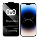 For iPhone 14 Pro Shockproof Anti-breaking Edge Airbag Tempered Glass Film - 1