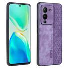 For vivo S15 AZNS 3D Embossed Skin Feel Phone Case(Purple) - 1