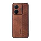 For vivo S15e / T1 Pro AZNS 3D Embossed Skin Feel Phone Case(Brown) - 2