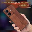 For vivo S15e / T1 Pro AZNS 3D Embossed Skin Feel Phone Case(Brown) - 3