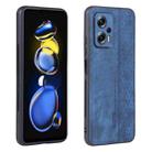 For Xiaomi Redmi Note 11T Pro 5G AZNS 3D Embossed Skin Feel Phone Case(Sapphire Blue) - 1
