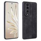 For Honor 70 AZNS 3D Embossed Skin Feel Phone Case(Black) - 1