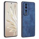 For Honor 70 AZNS 3D Embossed Skin Feel Phone Case(Sapphire Blue) - 1