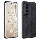 For Honor 70 Pro / 70 Pro+ AZNS 3D Embossed Skin Feel Phone Case(Black) - 1