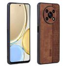 For Honor X30 / X9 AZNS 3D Embossed Skin Feel Phone Case(Brown) - 1