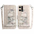 For OPPO Reno7 4G 3D Colored Horizontal Flip Leather Phone Case(Squirrels) - 1