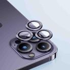 For iPhone 14 Pro/14 Pro Max Benks Metal Lens Protective Film(Purple) - 1