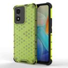 For vivo Y02s Honeycomb Phone Case(Green) - 1