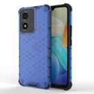 For vivo Y02s Honeycomb Phone Case(Blue) - 1