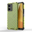 For vivo Y16 4G Global Honeycomb Phone Case(Green) - 1