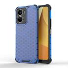 For vivo Y16 4G Global Honeycomb Phone Case(Blue) - 1