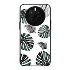 For Huawei Mate 50 Colorful Painted Glass Phone Case(Banana Leaf) - 1