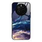For Huawei Mate 50 Colorful Painted Glass Phone Case(Starry Sky) - 1
