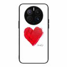 For Huawei Mate 50 Pro Colorful Painted Glass Phone Case(Love) - 1