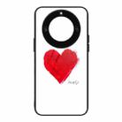 For Honor X40 Colorful Painted Glass Phone Case(Love) - 1