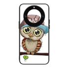 For Honor X40 Colorful Painted Glass Phone Case(Owl) - 1