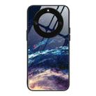 For Honor X40 Colorful Painted Glass Phone Case(Starry Sky) - 1