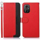 For Xiaomi Poco M4 5G KHAZNEH Litchi Texture Leather RFID Phone Case(Red) - 1