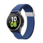 For Samsung Watch DUX DUCIS 22mm Braided Nylon Elastic Watch Band(Blue) - 1