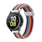 For Samsung Watch DUX DUCIS 22mm Braided Nylon Elastic Watch Band(Pale Stripes) - 1