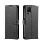 For Huawei P40 Lite / nova 6 SE LC.IMEEKE Calf Texture Horizontal Flip Leather Case, with Holder & Card Slots & Wallet & Photo Frame(Black) - 1