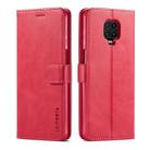 For Xiaomi Redmi Note 9 Pro / Note 9s LC.IMEEKE Calf Texture Horizontal Flip Leather Case, with Holder & Card Slots & Wallet & Photo Frame(Red) - 1