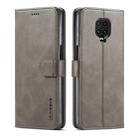 For Xiaomi Redmi Note 9 Pro / Note 9s LC.IMEEKE Calf Texture Horizontal Flip Leather Case, with Holder & Card Slots & Wallet & Photo Frame(Grey) - 1