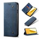 For vivo Y16 4G Global/Y02s 4G Global Denim Texture Leather Phone Case(Blue) - 1