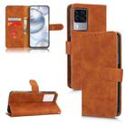 For Cubot X50 Skin Feel Magnetic Flip Leather Phone Case(Brown) - 1