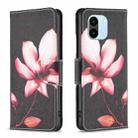 For Xiaomi Redmi A1 / A1+ Colored Drawing Pattern Flip Leather Phone Case(Lotus) - 1