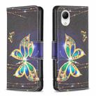 For Samsung Galaxy A23e 5G Colored Drawing Pattern Flip Leather Phone Case(Big Butterfly) - 1