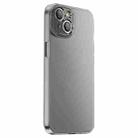 For iPhone 14 PC Crystal Clear Frosted Phone Case(Black) - 1