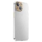 For iPhone 14 Plus PC Crystal Clear Frosted Phone Case(Gold) - 1