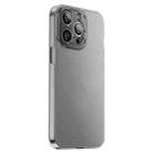 For  iPhone 14 Pro PC Crystal Clear Frosted Phone Case(Black) - 1