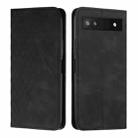 For Google Pixel 6a Skin Feel Magnetic Leather Phone Case(Black) - 1