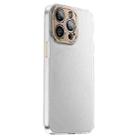 For iPhone 13 Pro Max PC Crystal Clear Frosted Phone Case(Gold) - 1